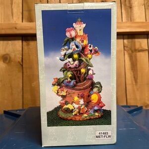 Musical lighted Easter flowerpot villa